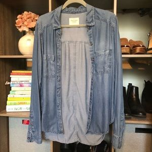 Button up jean shirt